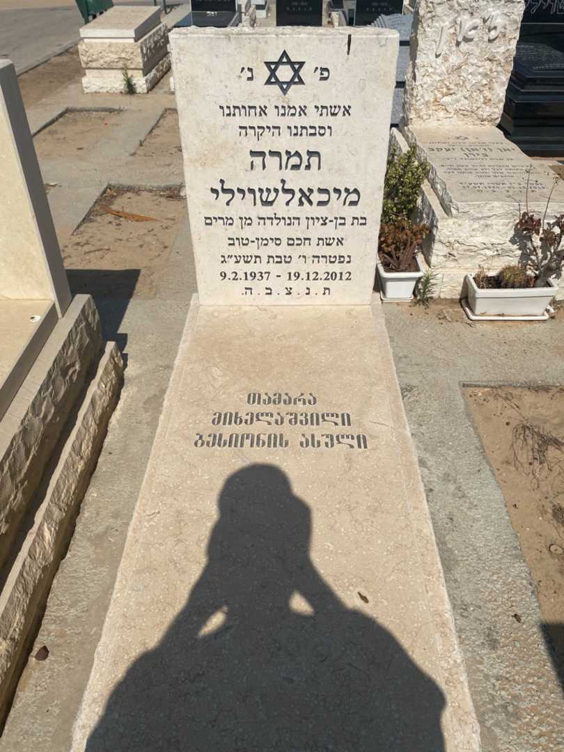 קברו של תמרי מיכלאשוילי