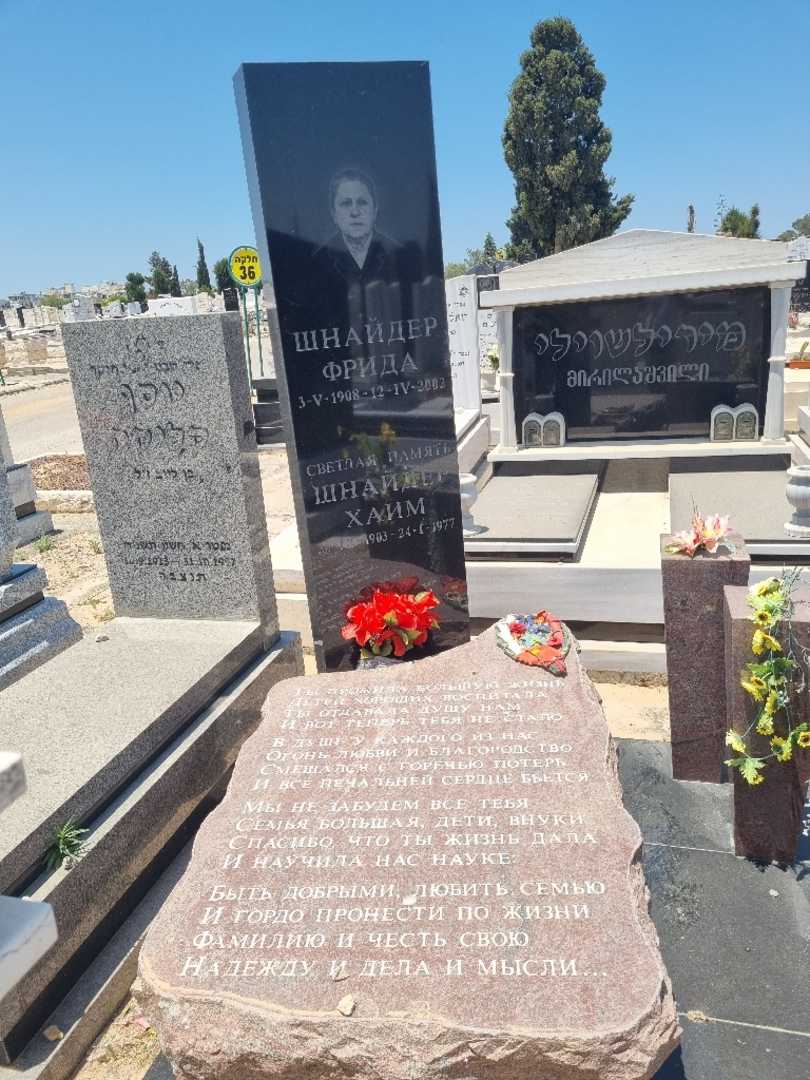 קברו של חיים שניידר. תמונה 2