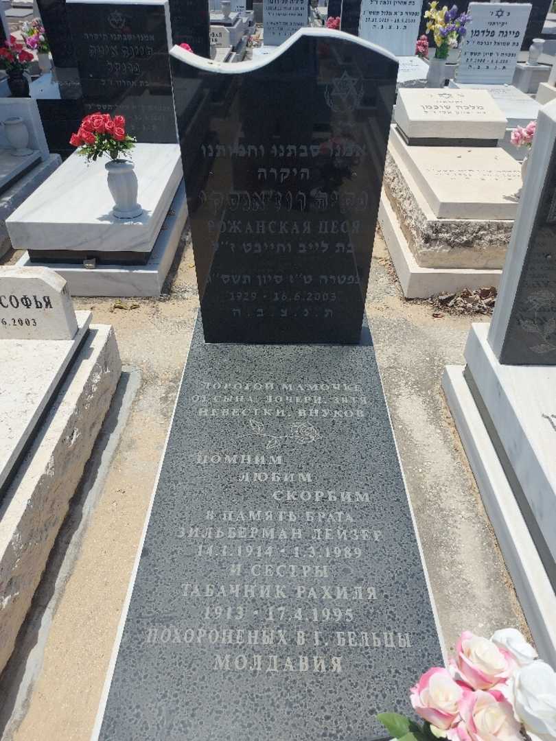 קברו של פסיה רוז'אנסקי