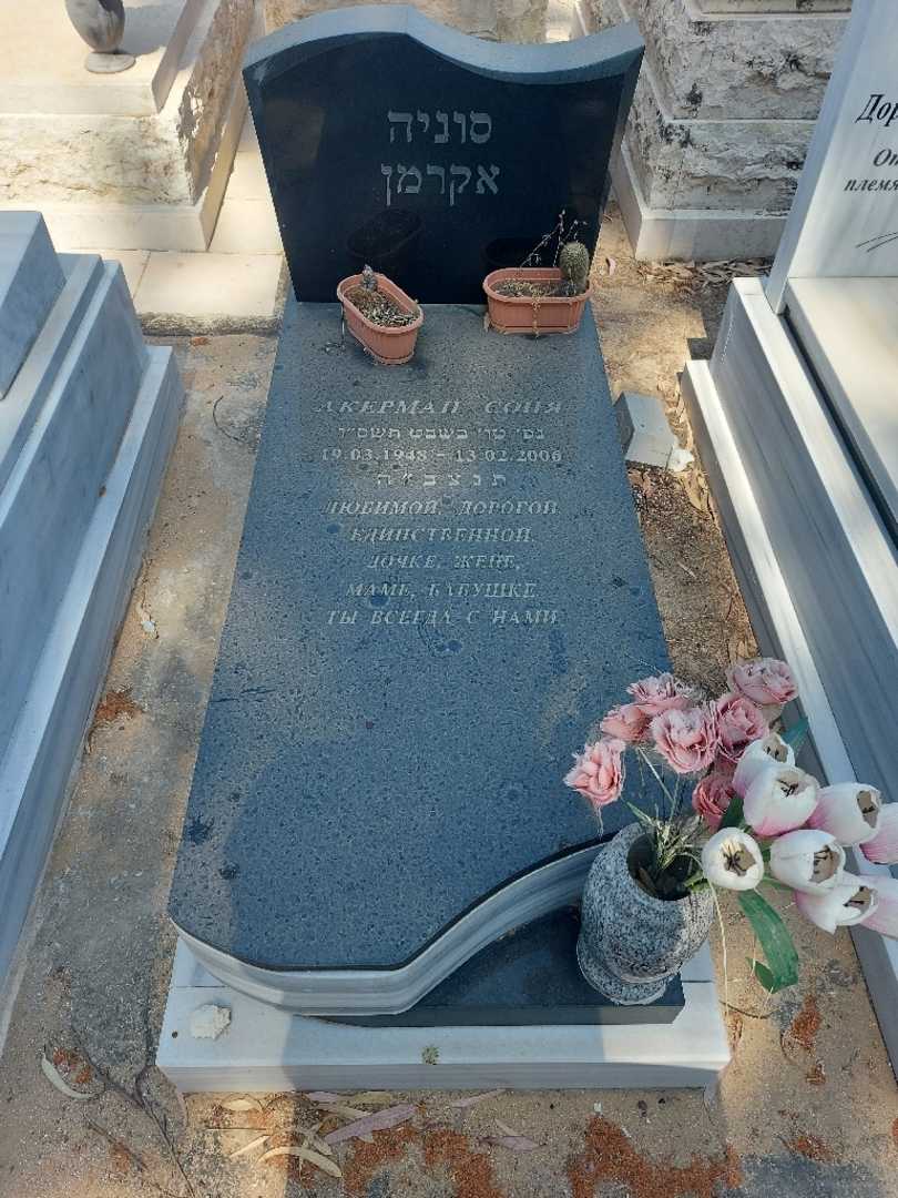 קברו של סוניה אקרמן