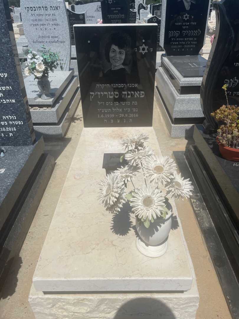 קברו של פאינה סטריז'ק