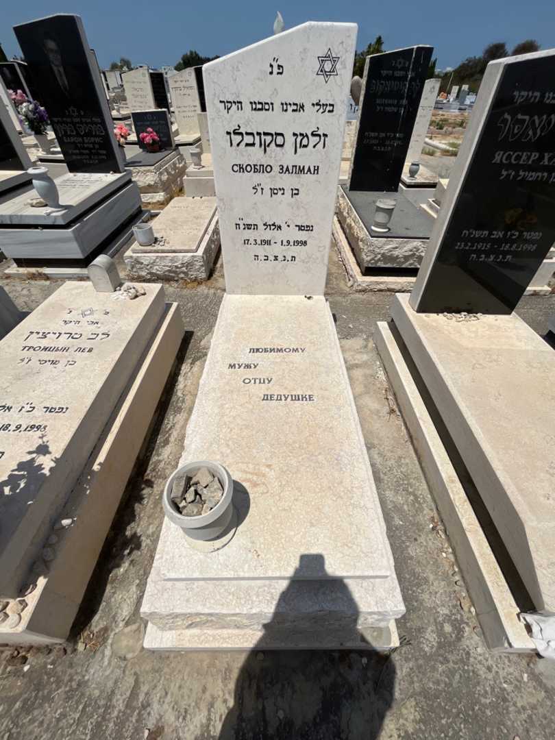 קברו של זלמן סקובלו