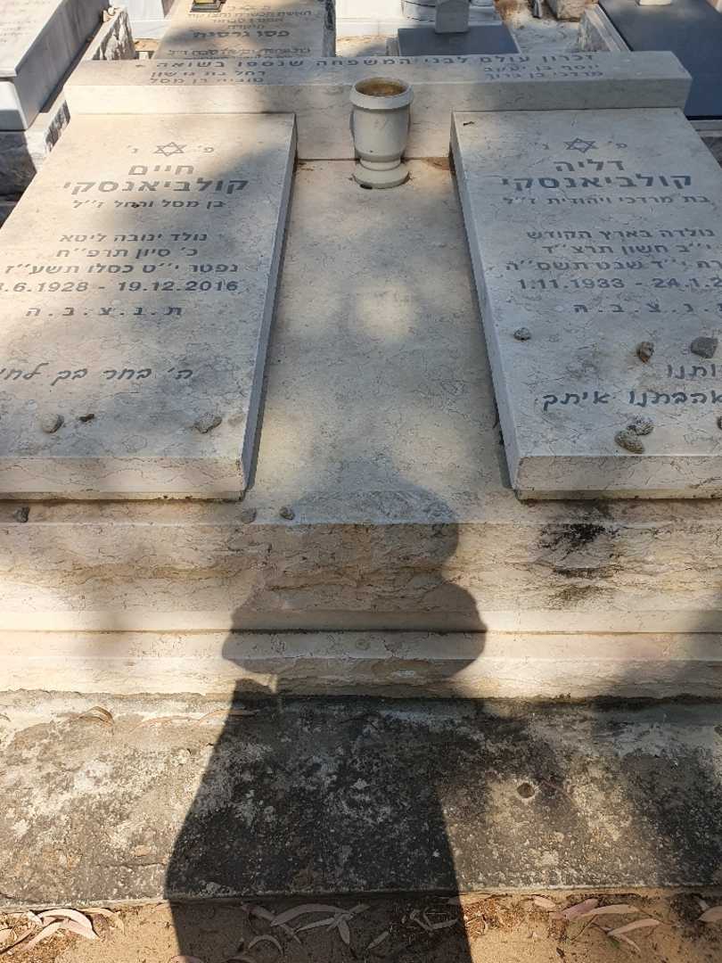 קברו של דליה קולביאנסקי. תמונה 1