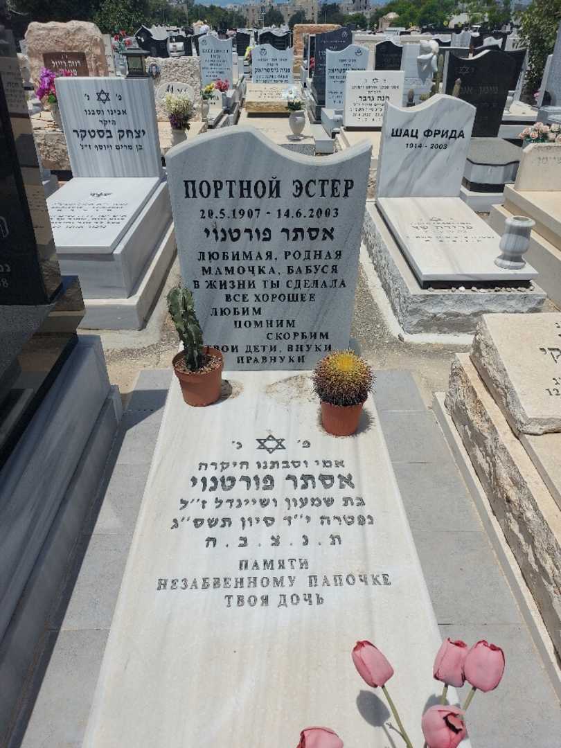 קברו של אסתר פורטנוי. תמונה 1