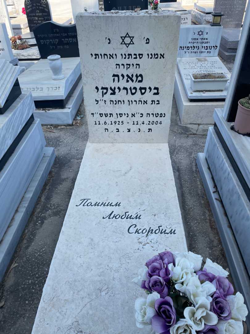 קברו של מאיה ביסטריצקי