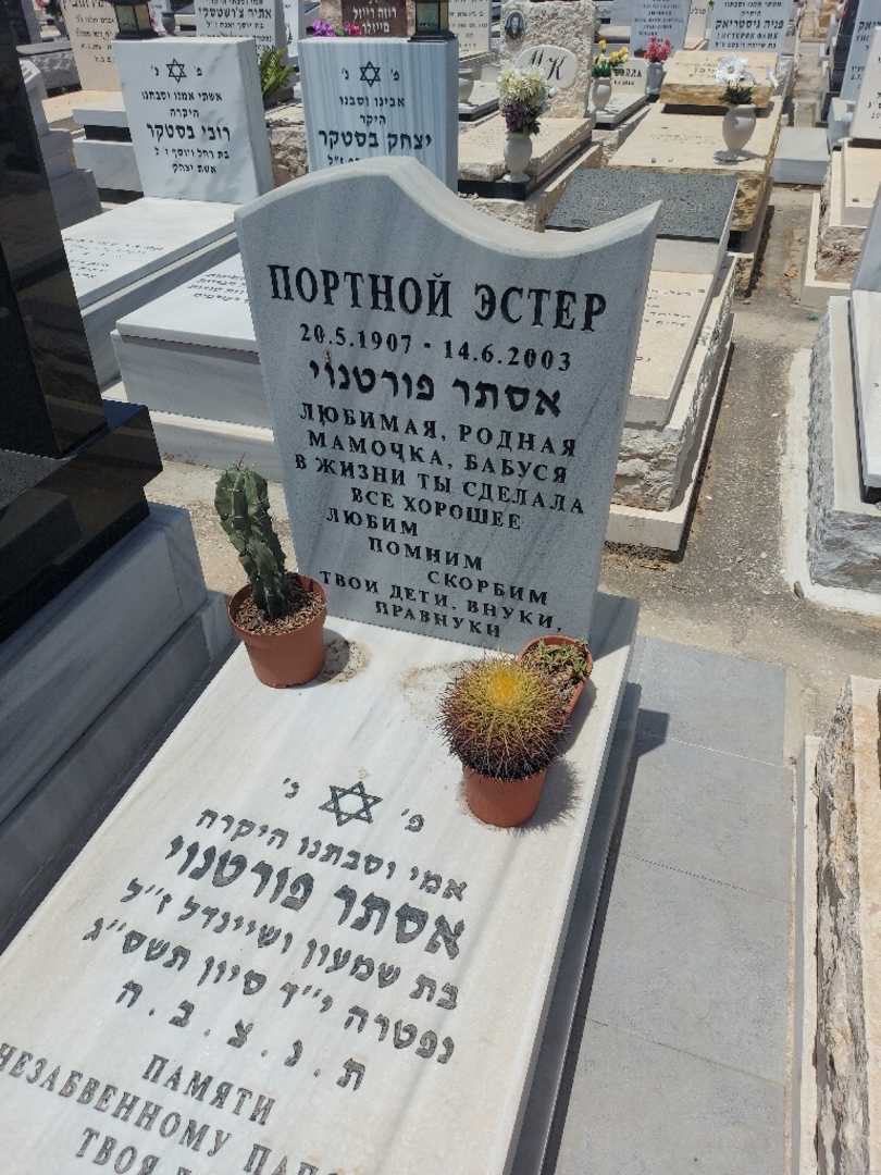קברו של אסתר פורטנוי. תמונה 2