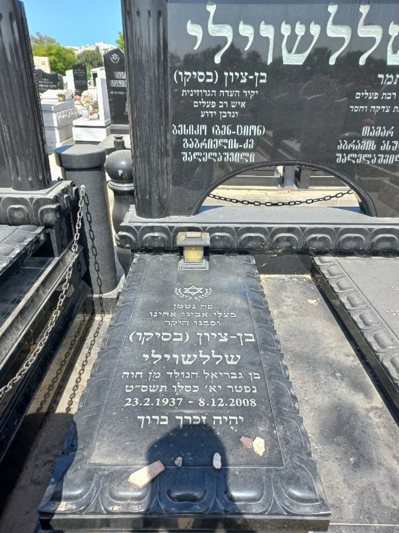 קברו של בן-ציון "בסיקו" שללשוילי