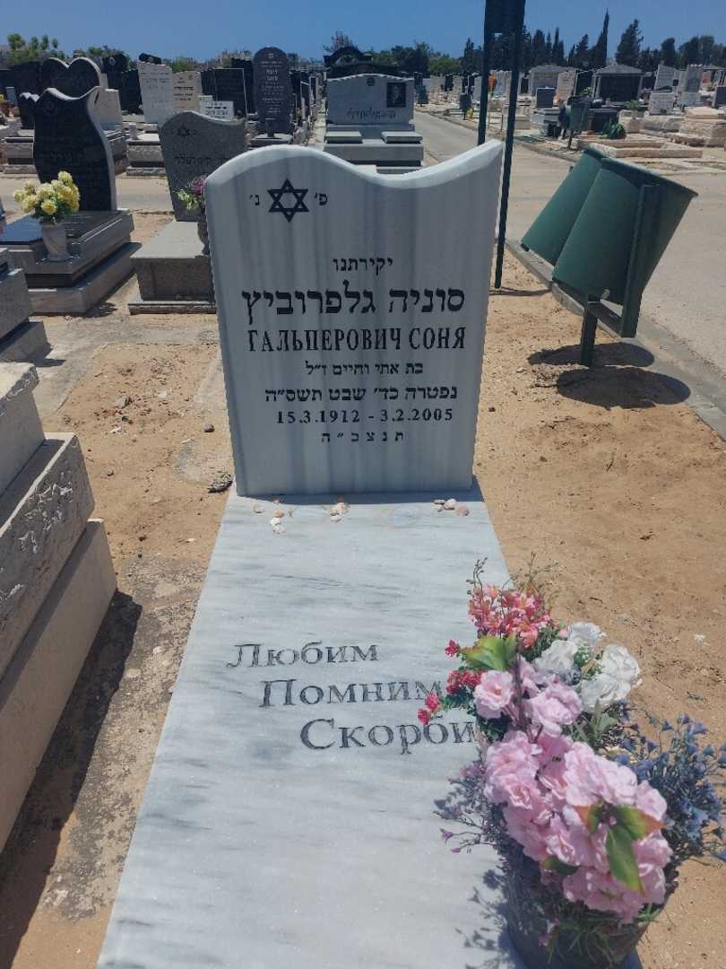 קברו של סוניה גלפרוביץ'