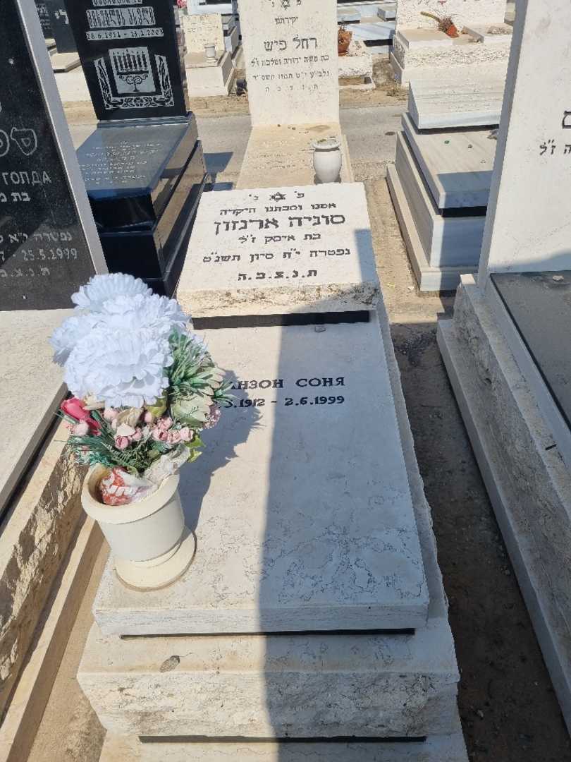 קברו של סוניה ארנזון