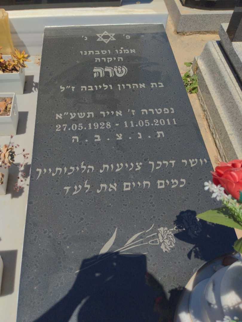 קברו של שרה פרלמן. תמונה 2