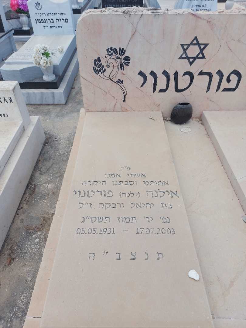 קברו של ילנה "ילנה" פורטנוי. תמונה 1