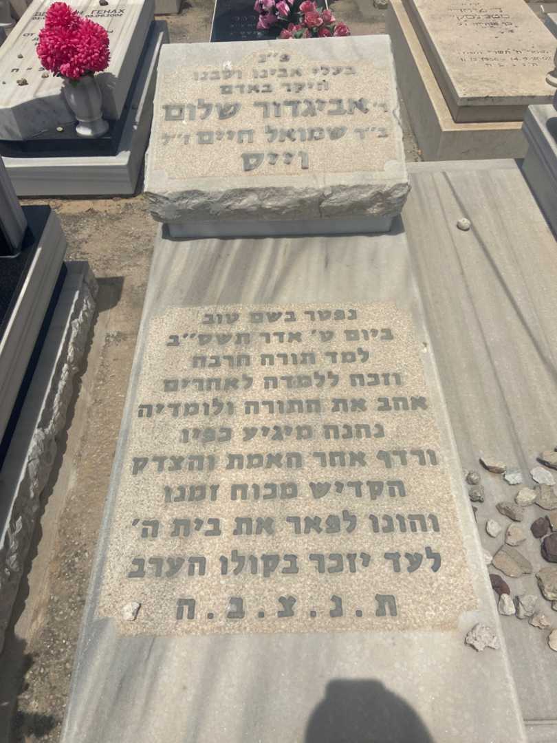 קברו של אביגדור שלום וייס. תמונה 2