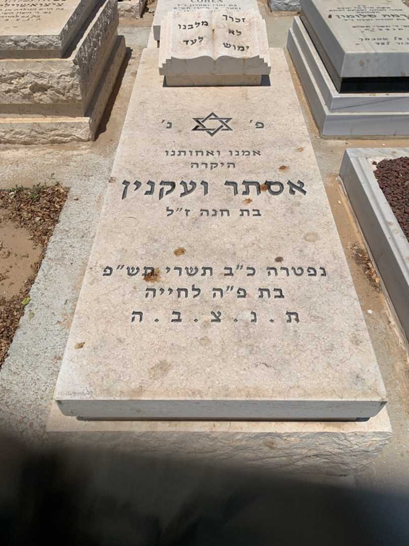 קברו של אסתר וקנין