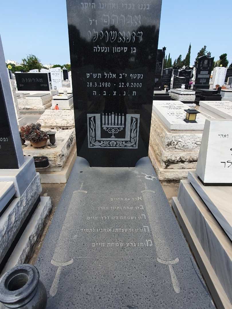 קברו של אברהם דזנאשוילי