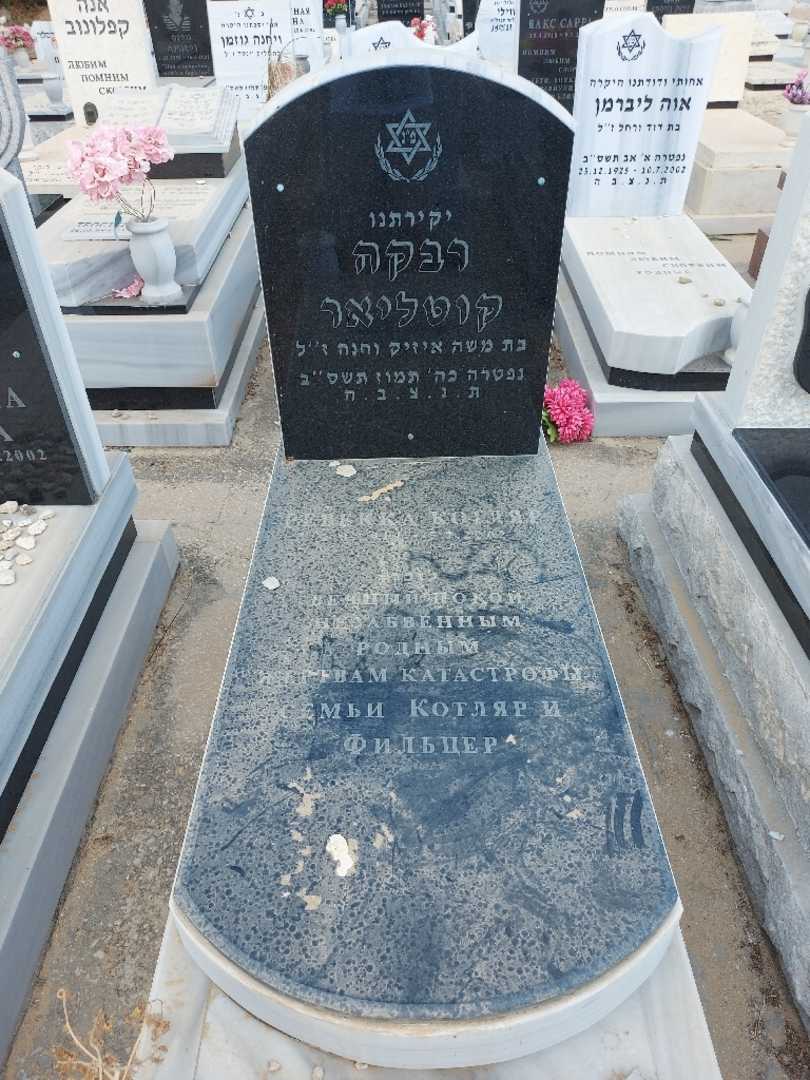 קברו של רבקה קוטליאר