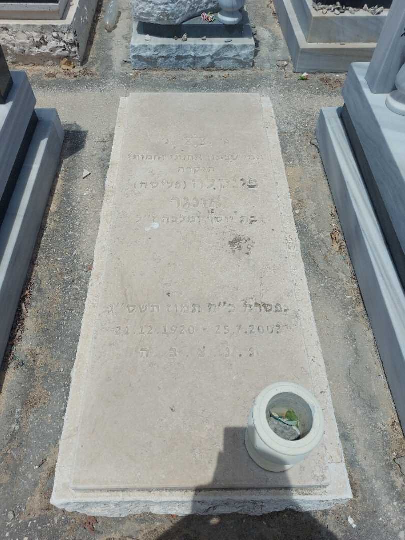 קברו של פינקלה "פליסה" אונגר