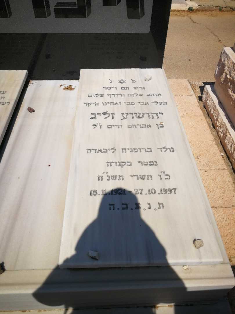 קברו של יהושוע זליג. תמונה 1
