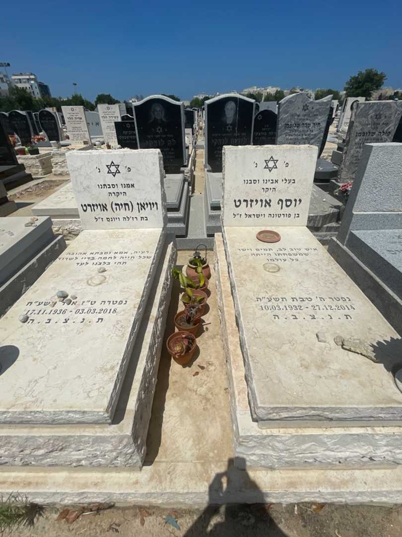 קברו של ויויאן "חיה" אויזרט. תמונה 1