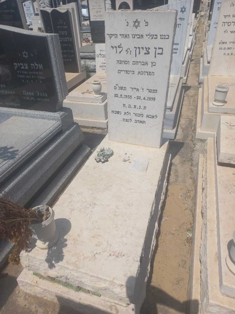 קברו של בן ציון לוי