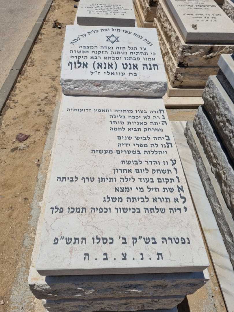 קברו של חנה אנט אנא אלוף