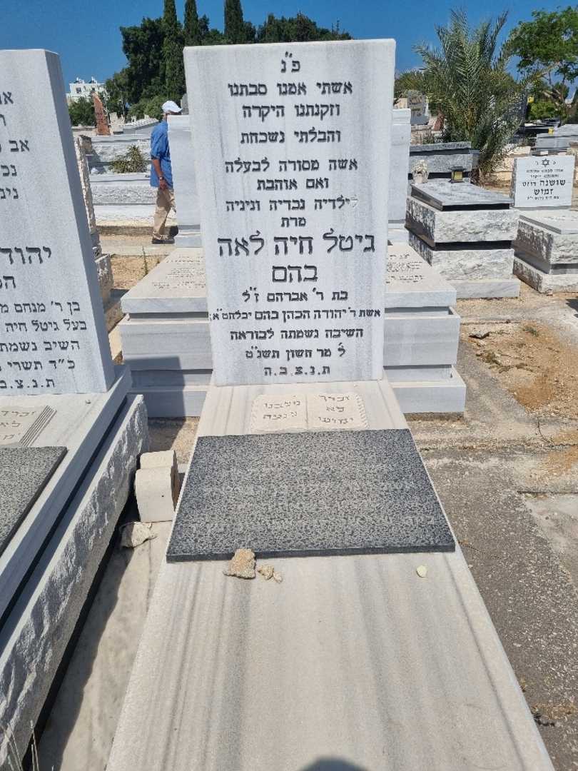 קברו של גיטל חיה לאה בהם. תמונה 2
