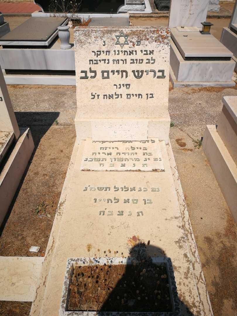 קברו של בריש חיים "סינר" לב