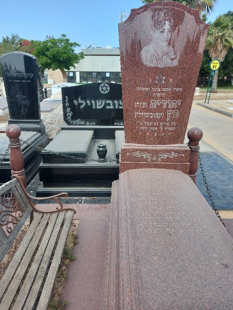 קברו של יהודית "עזה" כץ