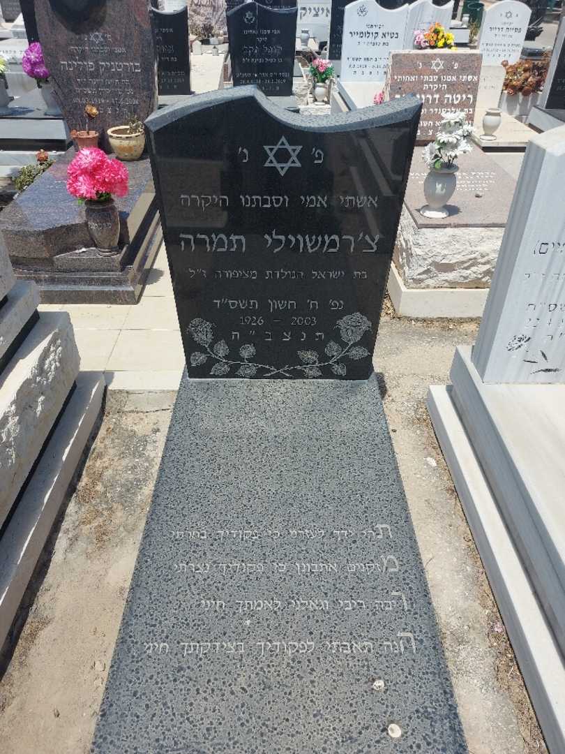 קברו של תמר צ'רמשוילי
