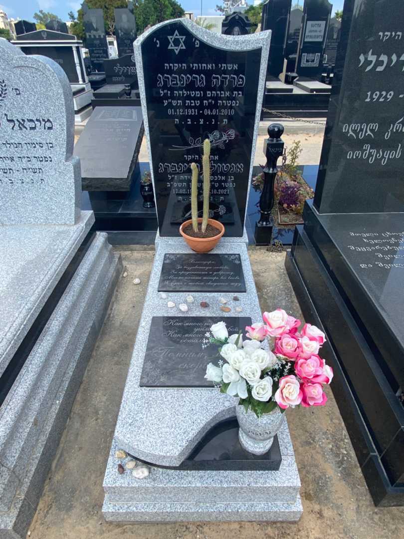 קברו של פרדה גרינברג. תמונה 2