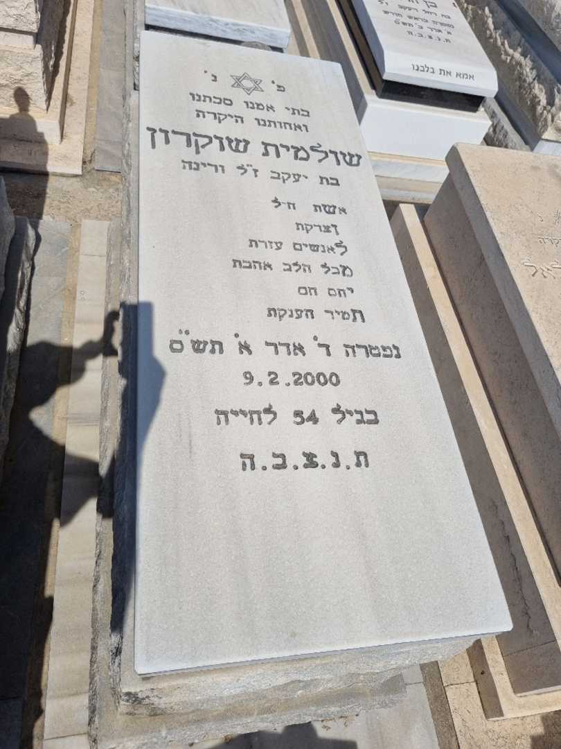 קברו של שולמית שוקרון
