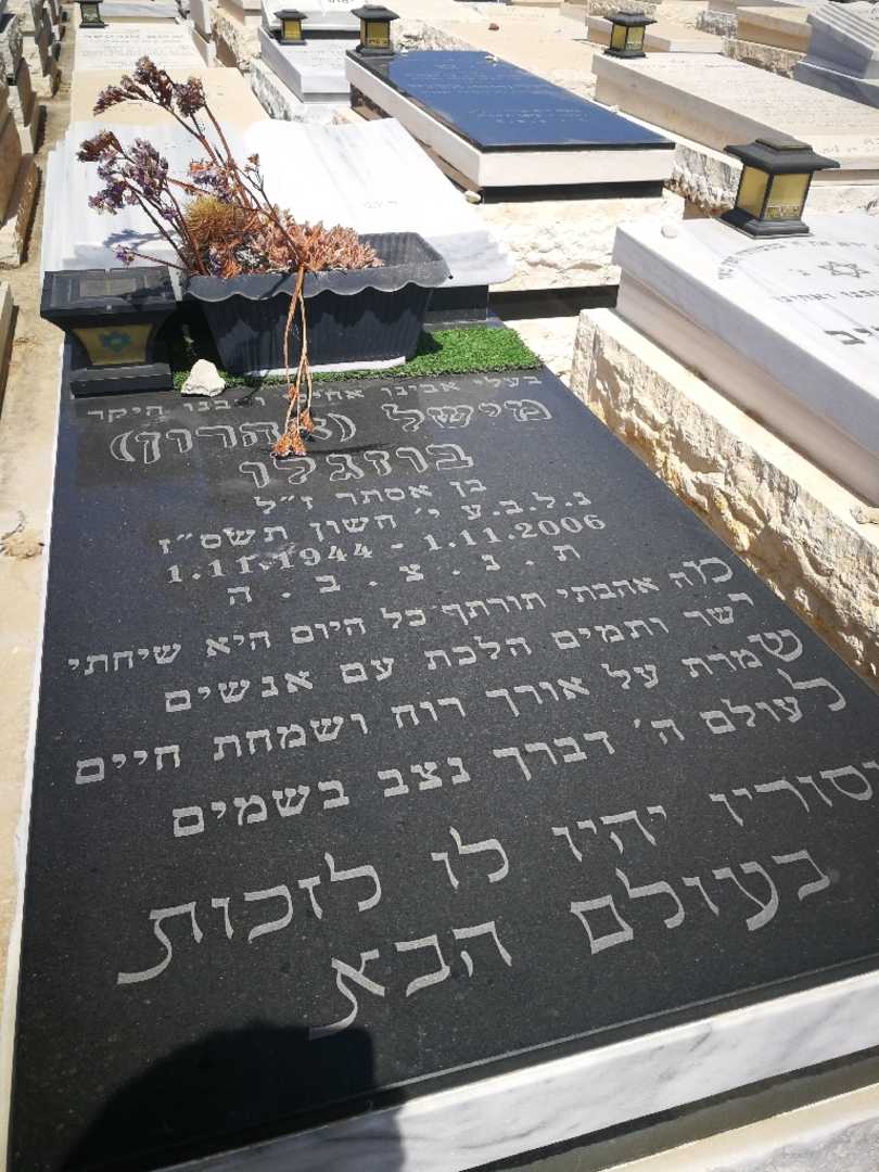 קברו של מישל "אהרון" בוזגלו