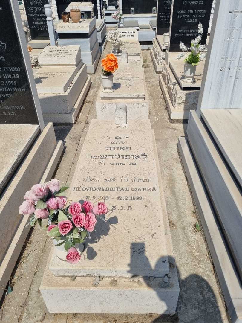 קברו של פאינה לאופולדשטד