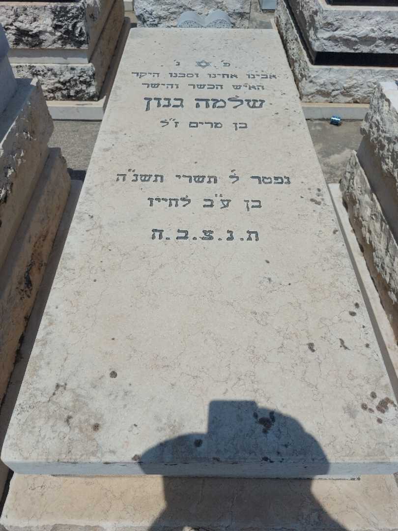 קברו של שלמה גנון