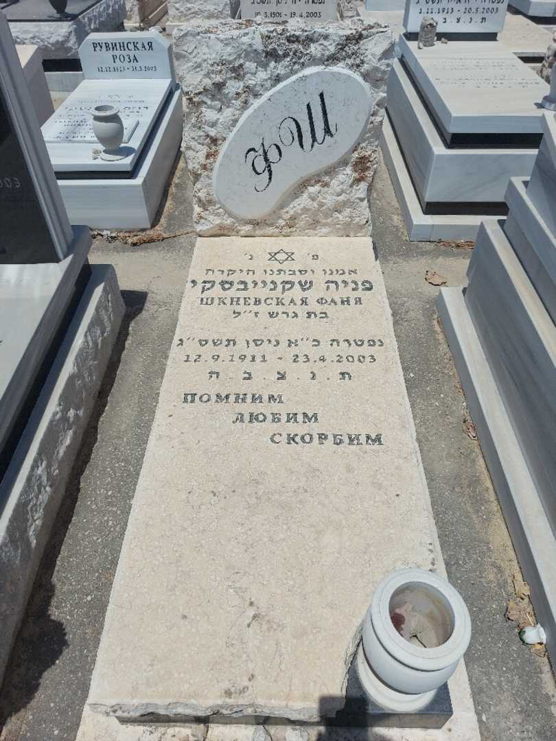 קברו של פניה שקנייבסקי