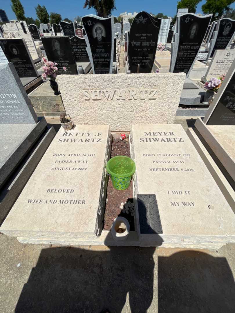 קברו של בטי שורץ. תמונה 1