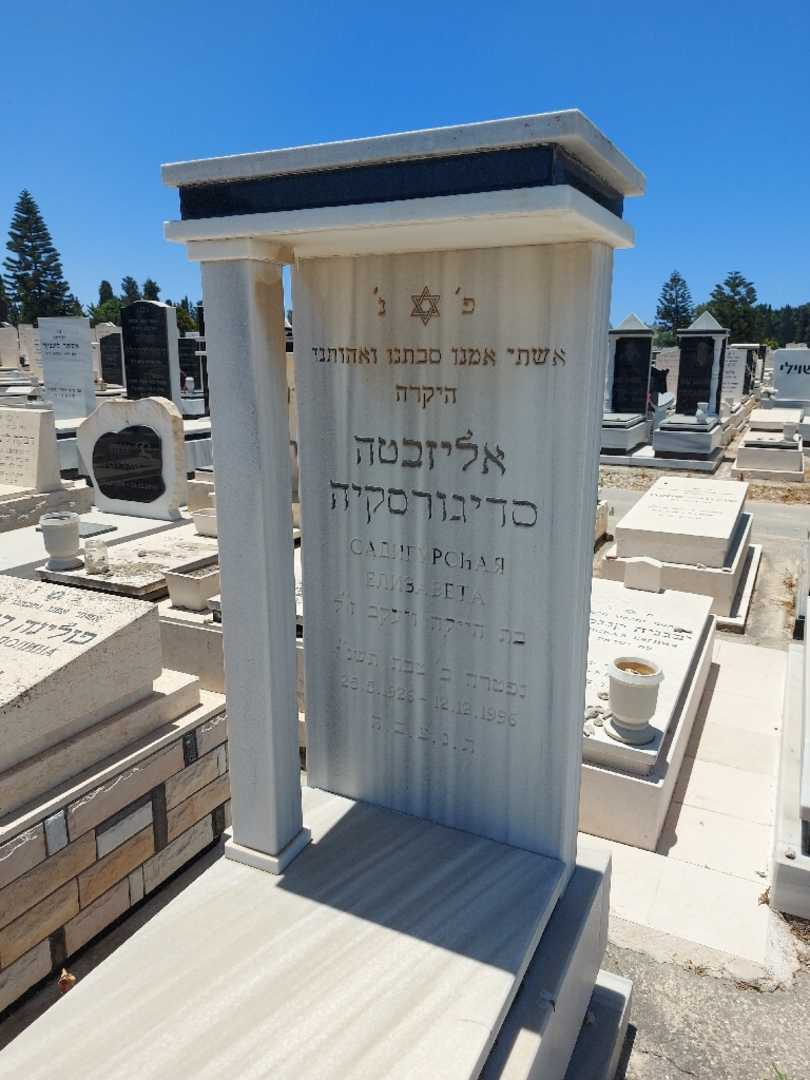 קברו של אליזבטה סדיגורסקי. תמונה 2