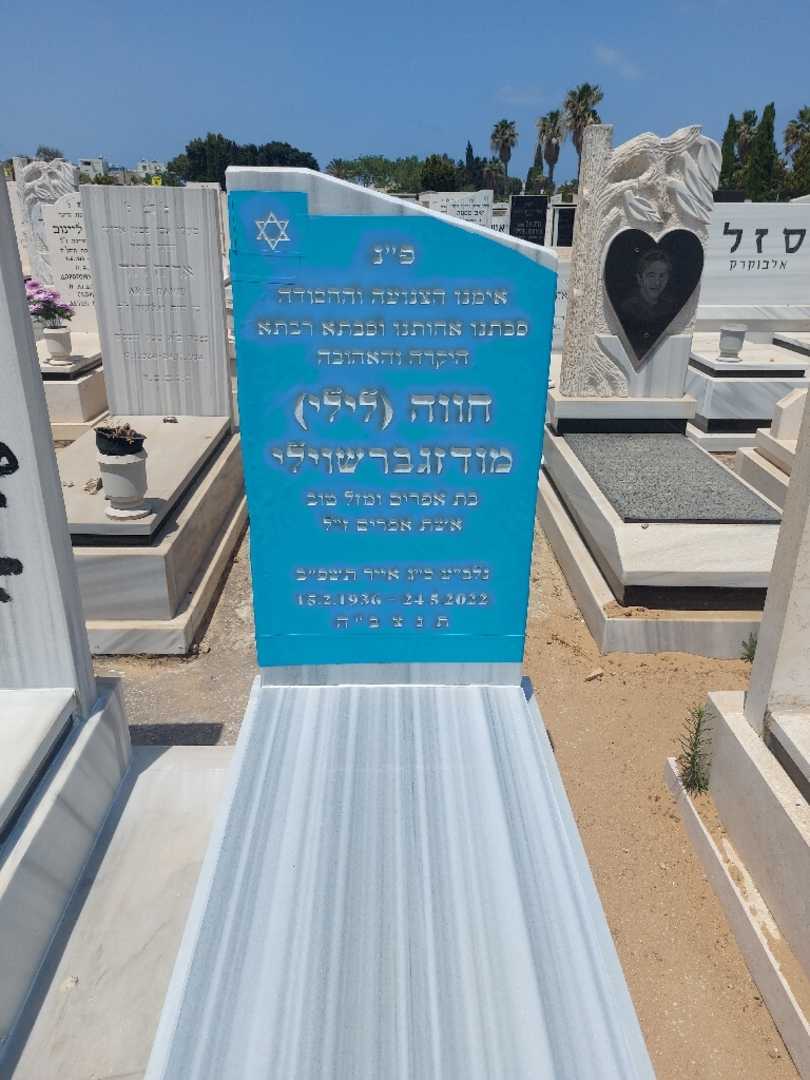 קברו של חוה "לילי" מודזגרישוילי. תמונה 1