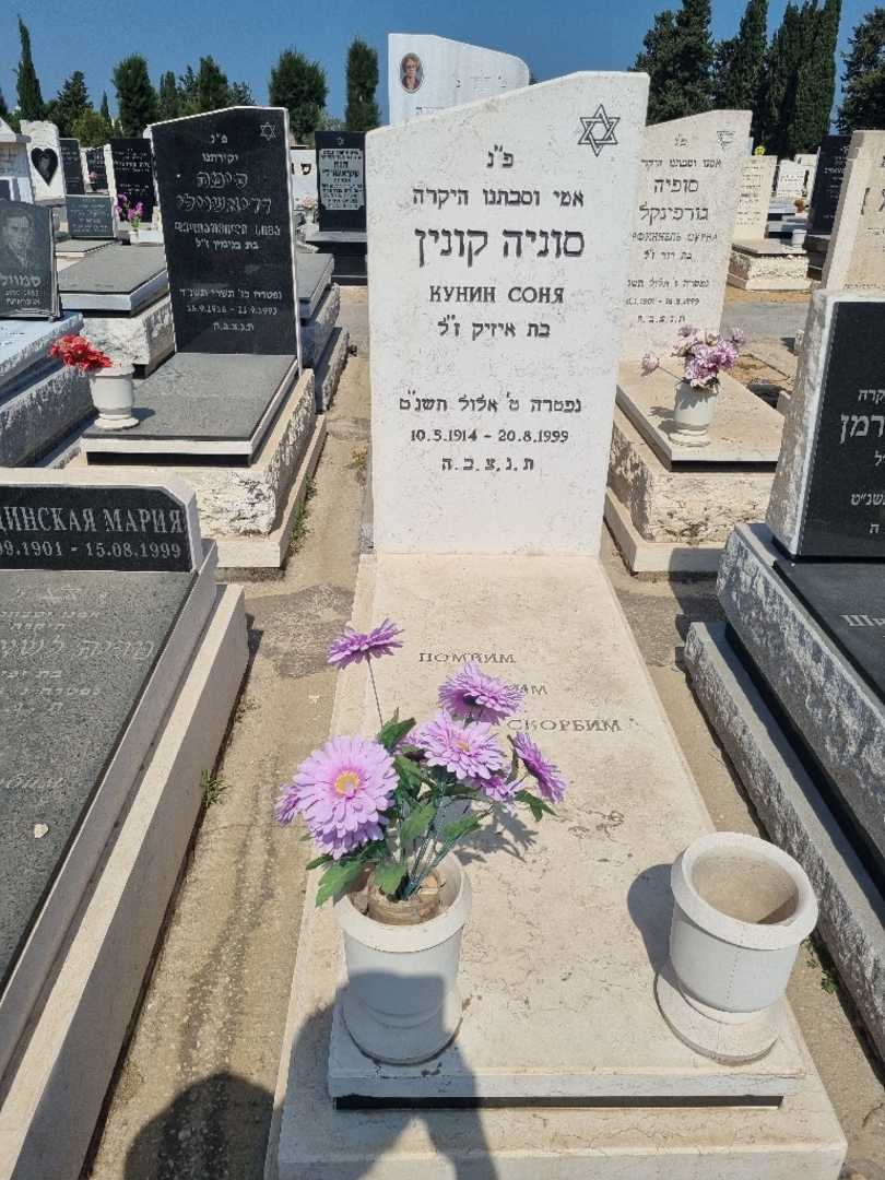 קברו של סוניה קונין