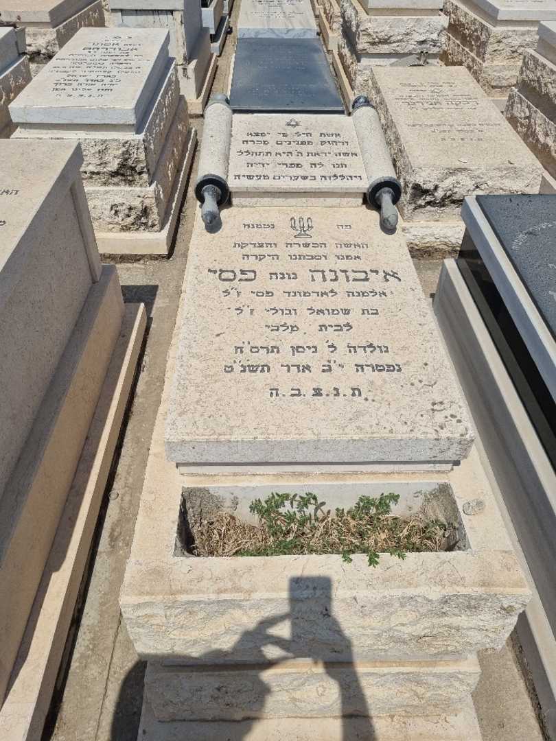 קברו של איבונה "נונה" פסי