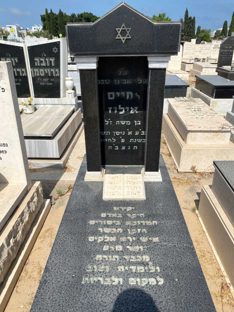 קברו של חיים אילוז. תמונה 1