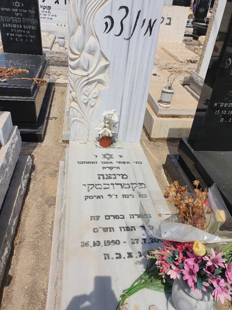 קברו של מינצה פקטרובסקי