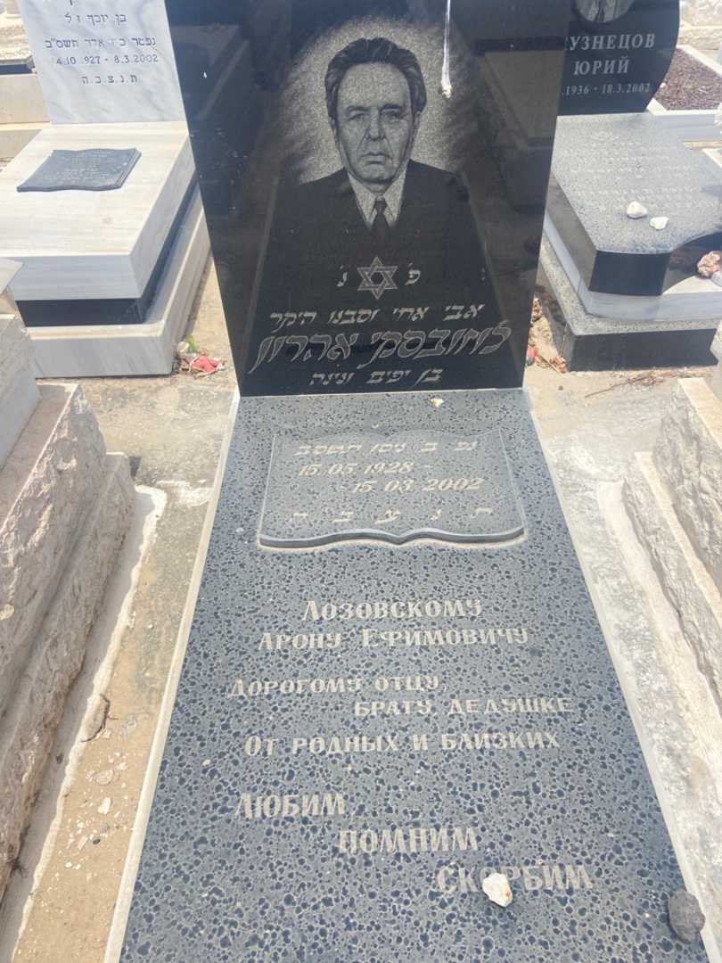 קברו של אהרון לוזובסקי