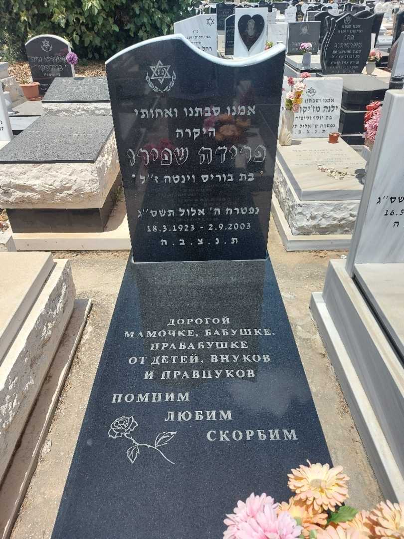 קברו של פריידה שפירו