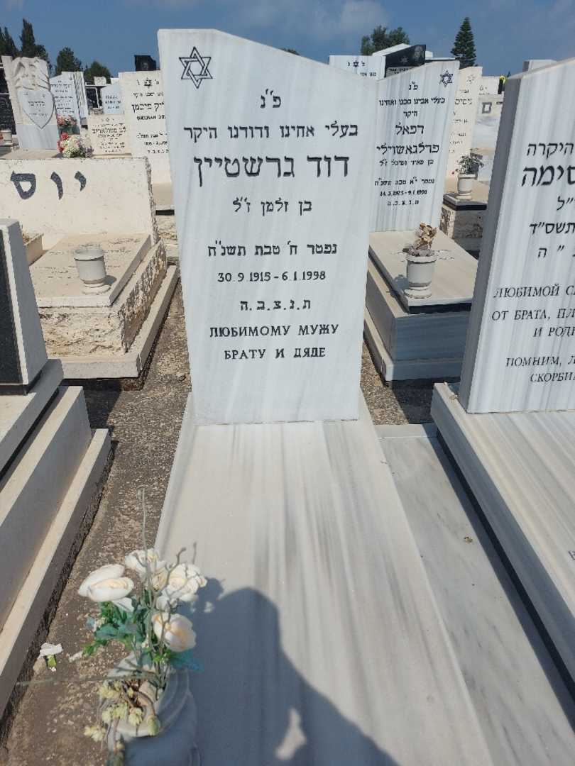 קברו של דוד גרשטיין. תמונה 1