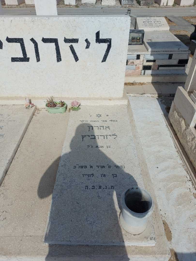 קברו של אהרון ליזרוביץ. תמונה 1