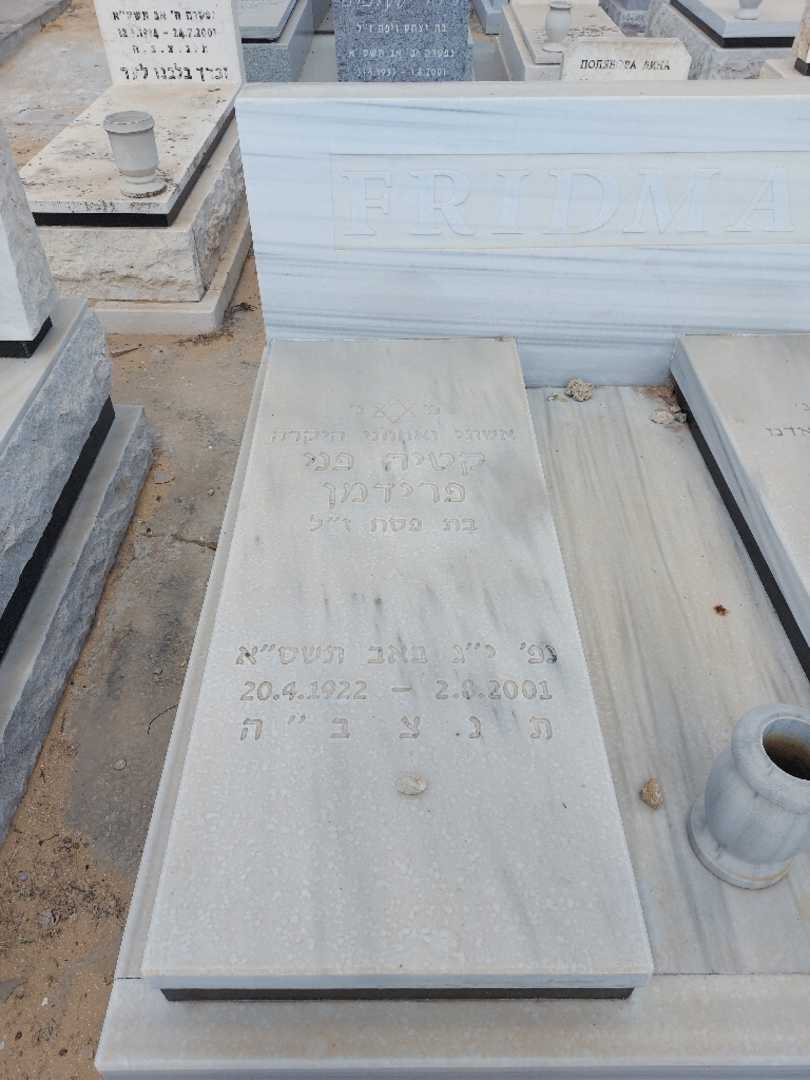 קברו של קטיה פני פרידמן. תמונה 1