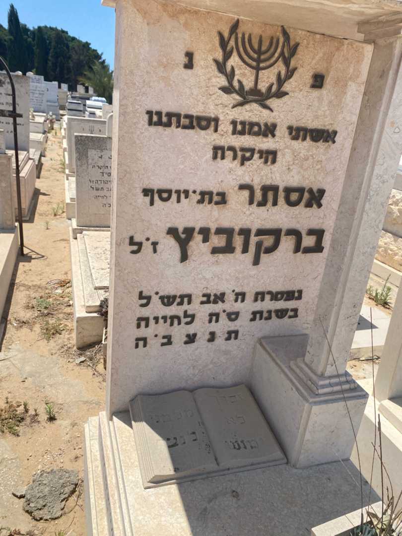 קברו של אסתר ברקוביץ. תמונה 2