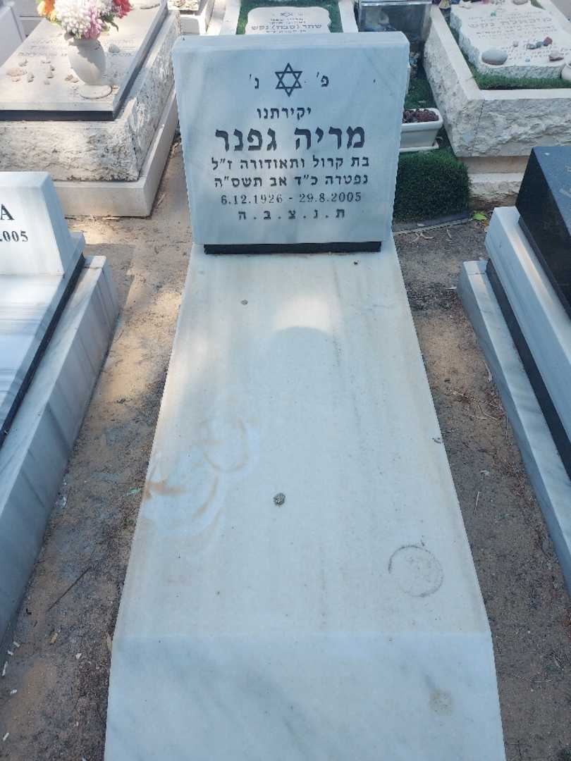 קברו של מריה גפנר