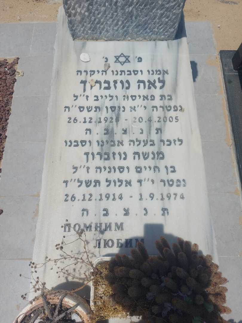 קברו של מנשה נוזברוך. תמונה 2