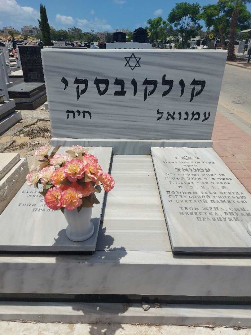 קברו של עמנואיל קולקובסקי. תמונה 2